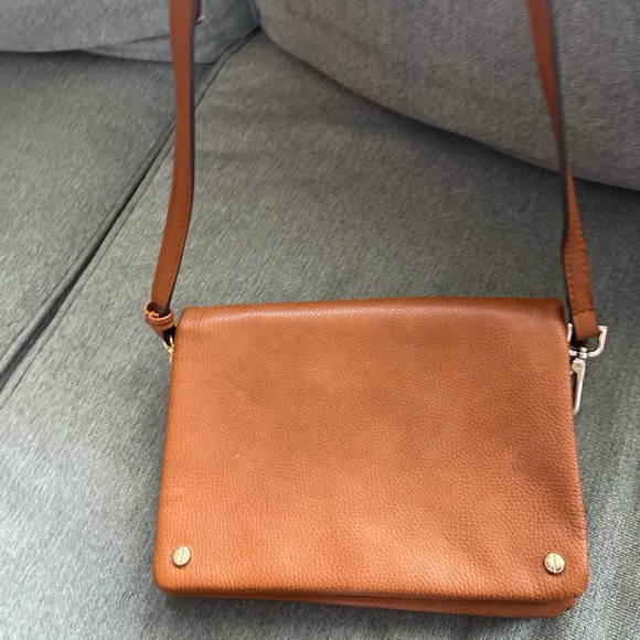STREET LEVEL Demi Fold Over Vegan Leather Crossbody Bag - Picture 3 of 5